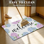 Purple and Blue Hydrangea Welcome Mats Doormat - Image 5