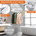 FOCHIER F Laundry Drying Rack Wall Mounted Clothes Drying Rack Collapsible - Image 4