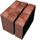 PrimeZone 432 PCS Solid Acacia Wood Interlocking Patio Deck Tiles Outdoor by PrimeZone