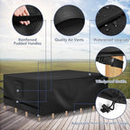 Richwon Patio Table Covers, Waterproof Rectangle, Heavy Duty - Image 3