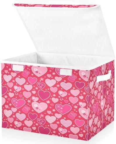 Bolaz Valentines Red Heart Flower Florals Storage Bins by Unknown
