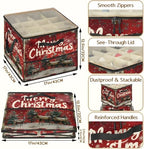 Merry Christmas Fabric Shoe Organizer - Image 3