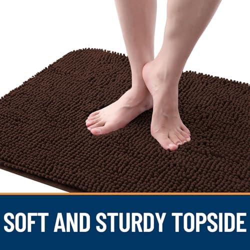 OLANLY Dog Door Mat for Muddy Paws 54x24, Super Absorbent Chenille Mud Mat - Image 4