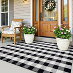 OLANLY Fall Door Mat, Buffalo Plaid Rug - Image 7