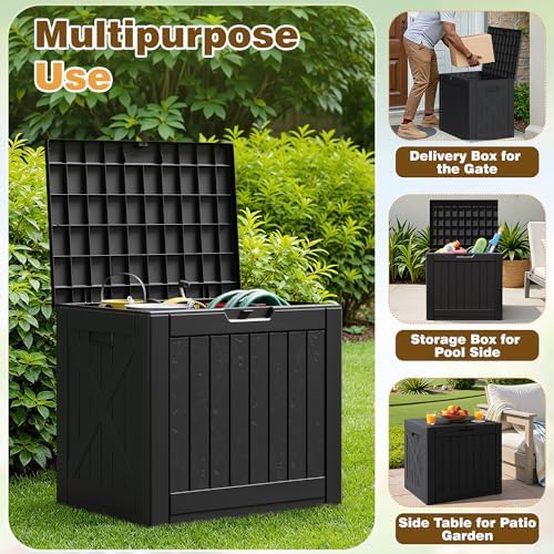 Flamaker Resin Deck Box 40 Gallon Waterproof Outdoor Storage Box - Image 6