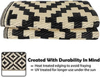 SAND MINE Reversible Mats, Plastic Straw Rug, Modern Area Rug, Large Floor Mat - Image 5