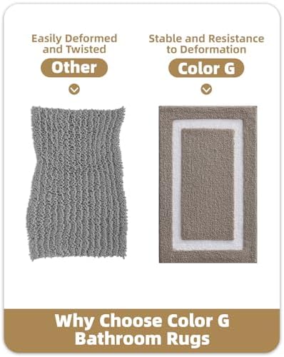 Color&Geometry Extra Soft Bathroom Rugs 30x20, Absorbent Microfiber Bath Rug - Image 6