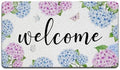 Purple and Blue Hydrangea Welcome Mats Doormat by Unknown