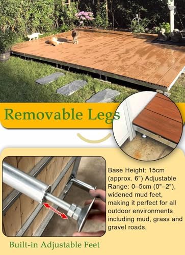 Weather-Resistant Elevated Floor, Modular Outdoor Platform, Durable - Image 3