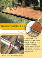 Weather-Resistant Elevated Floor, Modular Outdoor Platform, Durable - Image 3