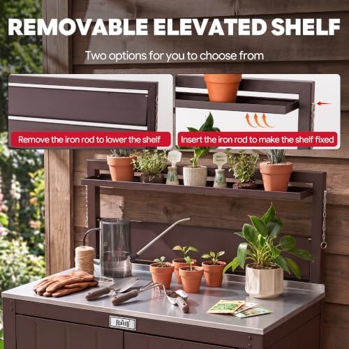 Feasto Outdoor Potting Bench Table - Image 4
