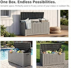 LAUSAINT HOME 60 Gallon Resin Deck Box, Package Delivery Box - Image 4