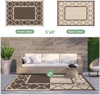 GENIMO Outdoor Rug, Waterproof Plastic Rugs - Image 4