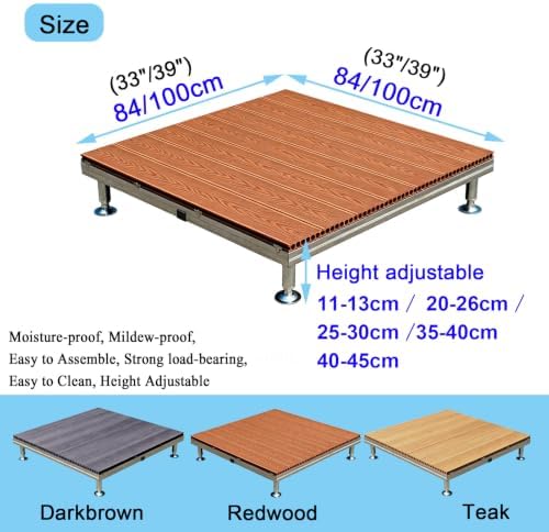 Raised Deck Platform Adjustable Outdoor Modular Decking - Image 2