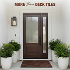 Acacia Wood Interlocking Deck Tiles, Patio & Backyard Tile, 12 in - Image 4