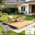 Decking Wood Composite Platform, Flooring Tiles, Raised Deck Platform - Image 3