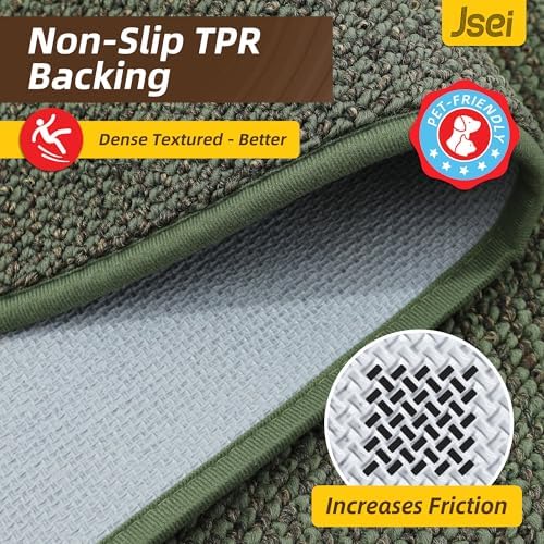 JSEI Dirt Trapper Door Mat 20" x 32", Non-Slip Washable Doormats - Image 5