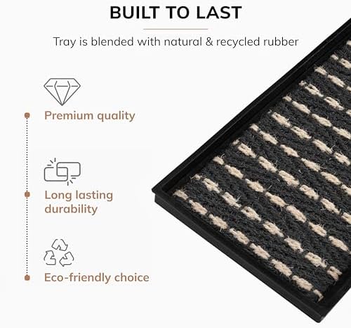 Anji Mountain Heavy Duty Waterproof Rubber Shoe Storage Mat Organizer/Boot - Image 3