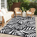 OLANLY Outdoor Rug 9x12 ft Waterproof Reversible Leaf Mat by OLANLY