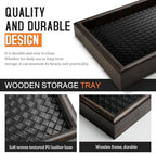 Wooden Valet Tray Desk Organizer - Image 2