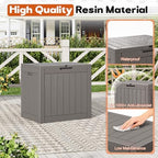 Outdoor Storage Box, Resin Deck Boxes Indoor and outdoor, Waterproof Storage - Image 4