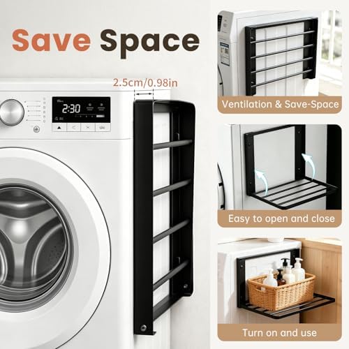 Foldable Wall Mounted Clothes Drying Rack, Space-Saving Laundry Drying Rack - Image 6
