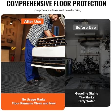 VEVOR Garage Floor Tiles 12 x 12 x 0.53 inch, Interlocking Design Ease of - Image 5