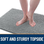 OLANLY Dog Door Mat for Muddy Paws 70x46, Extra Absorbent Chenille Mud Mat - Image 3