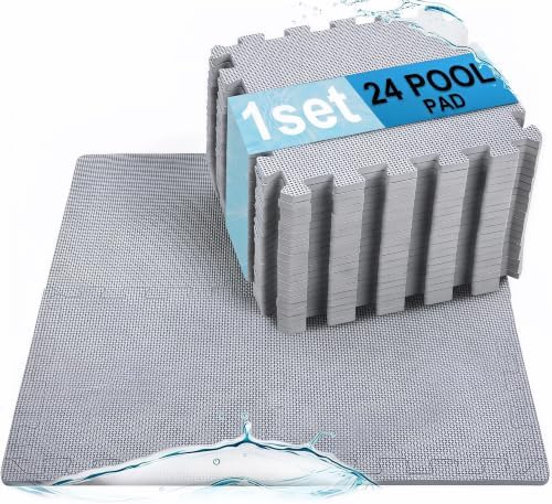 BEAUTYOVO Interlocking Pool Pad 24 Sq Ft, 0.4in Thick EVA Foam by BEAUTYOVO