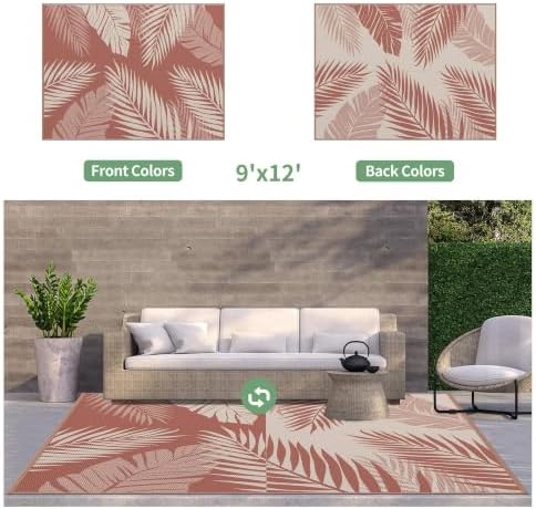GENIMO Outdoor Rug, Waterproof Plastic Rugs - Image 2