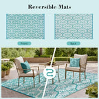 Lahome Outdoor Rugs for Picnic Camping 6x9 - Image 5