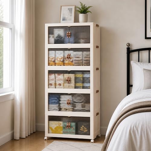 SAILUN 580Qt Stackable Storage Bins, Storage Cabinet a Lid by SAILUN