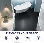 60 Pcs Floor Tiles, Pebble Pattern Plastic Interlocking Deck Tiles, Outdoor - Image 2