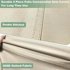 Gasadar Patio Furniture Cover 4 Piece Set - Image 3