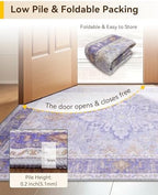 RELEANY Washable Area Rug, Runner 2'6"x5' - Image 5