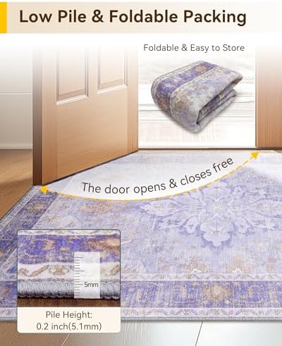 RELEANY Washable Area Rug - Image 6