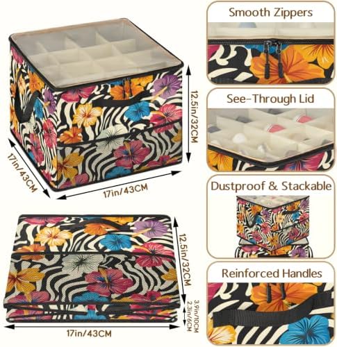 Zebra Stripes Shoe Organizer for Closet - Image 3