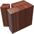 PrimeZone 216 PCS Solid Acacia Wood Interlocking Deck Tiles Outdoor by PrimeZone