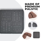 COLMO 14PCS Interlocking Deck Tile Edging Plastic Trim Set - Image 4