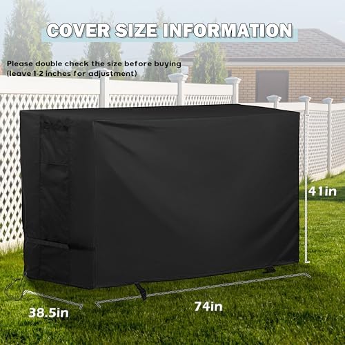 Bar Height Patio Set Cover for 7 Pieces Patio Bar Dining Table and Chairs Set - Image 7