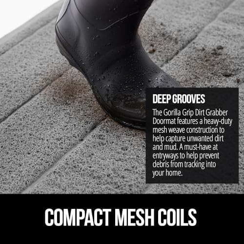 GORILLA GRIP Dirt Grabber Door Mat Durable Mesh - Image 4