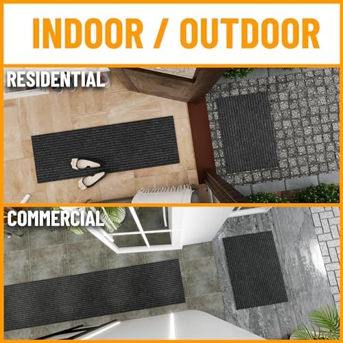 Ottomanson 3x32 Hallway Runner Rug – Non-Slip Indoor Outdoor Door Mat - Image 2