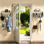 35'' White Coat Rack Wall Mount - Image 4