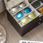 ProCase 3-Layer Sunglasses Storage Organizer -Black - Image 6