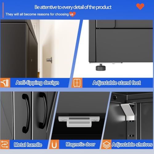 GAIOUS 43.3'' Tall Kitchen Pantry Cabinet - Image 5