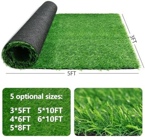 Artificial Grass Rug 6FT x 10FT – UV & Wear Resistant, Pet-Friendly Artificial - Image 3