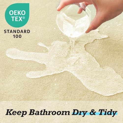 HUXMEYSON Bathroom Rugs Sets 3 Piece, Non-Slip & Quick Dry Bath Mat Set - Image 4
