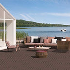 domi Outdoor Living Patio Deck Tiles, 12 x 12 inches Composite Interlocking - Image 2