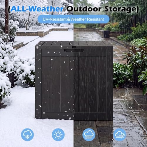 Outdoor Storage Box Waterproof, 35 Gallon Deck Box - Image 4