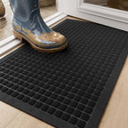 Front Door Mat, 29.5"x17" Non-Slip Heavy Duty Rubber Doormat by Atoping